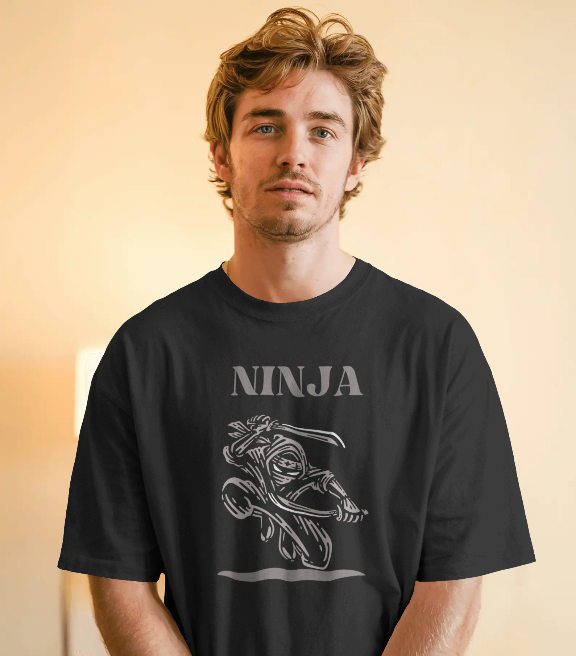 Shadow Ninja Graphic T-Shirt – Black