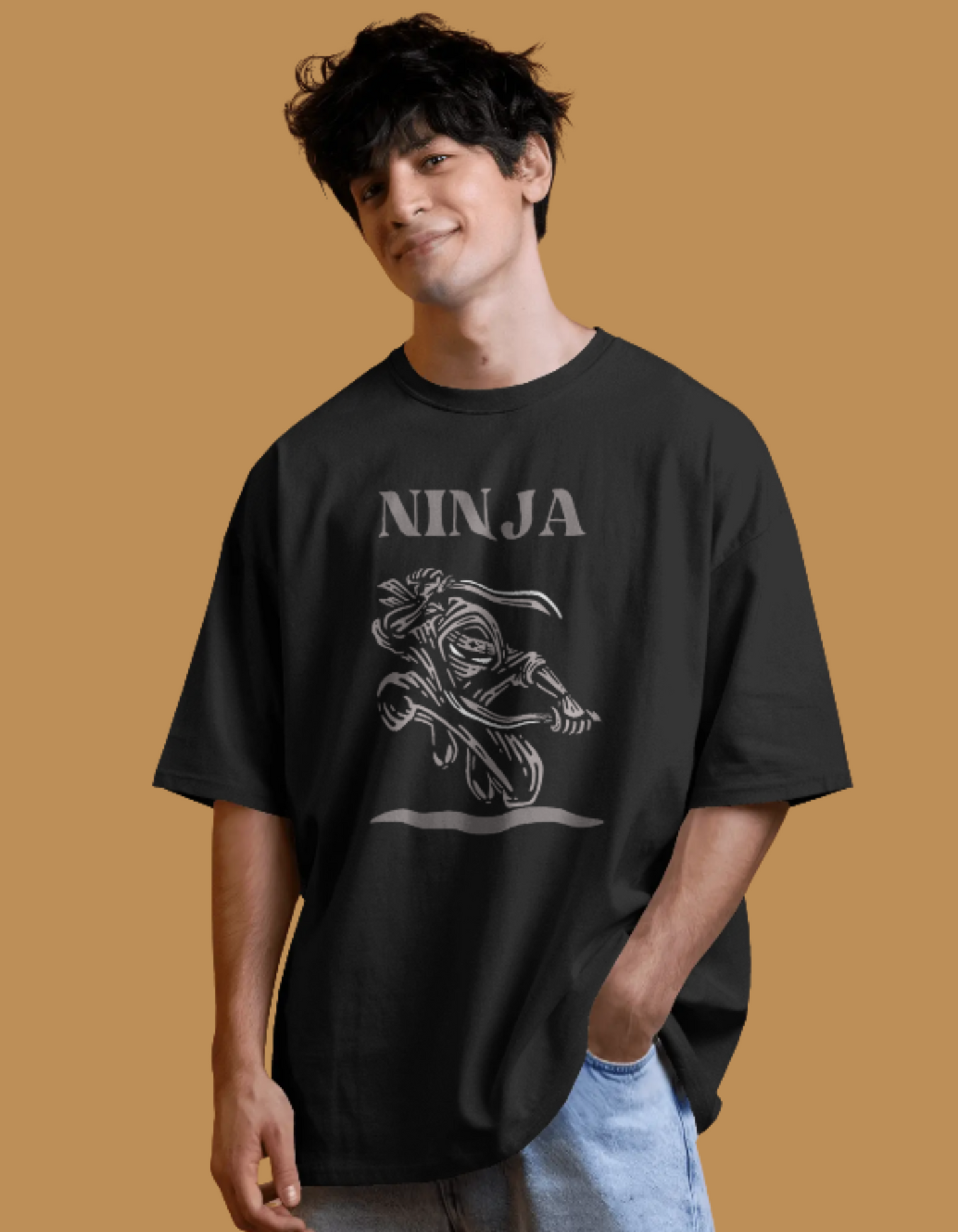 Shadow Ninja Graphic T-Shirt – Black